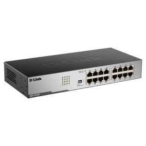 D-Link DGS-1016D 16-Port Ethernet Switch, 16 Gigabit ethernet ports, 32Gbps switching capacity